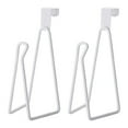 thumbnail image 1 of Metal Over-The-Toilet Paper Holder | Space-Saving Hanging Hook for Bathroom & Kitchen | Holds Toilet Paper & Towels | No-Tool Installation | White Steel Design | 6.3x3.93x3.15in, 1 of 6