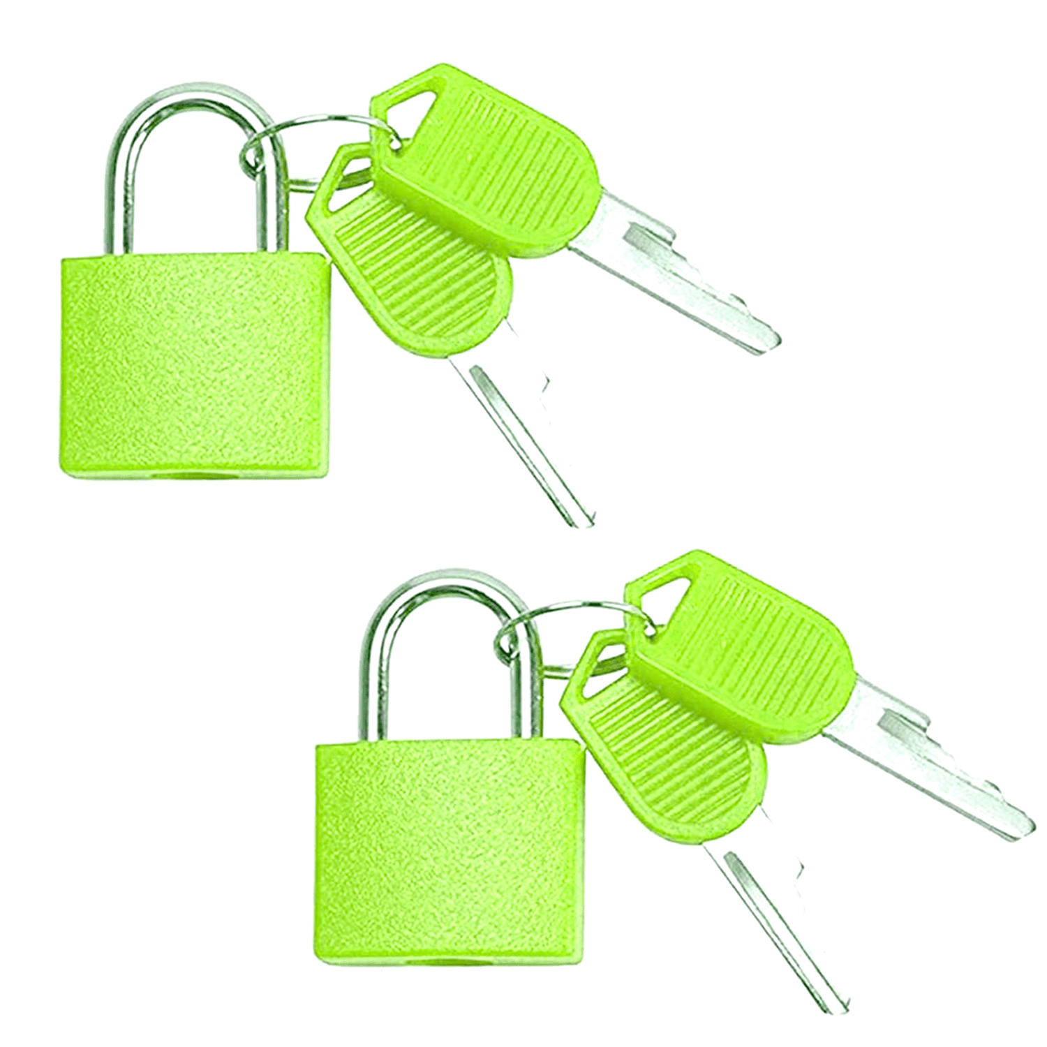 2 Pack Metal Padlock with 2 Keys, 42mm Large Key Lock for Locker ABS ...