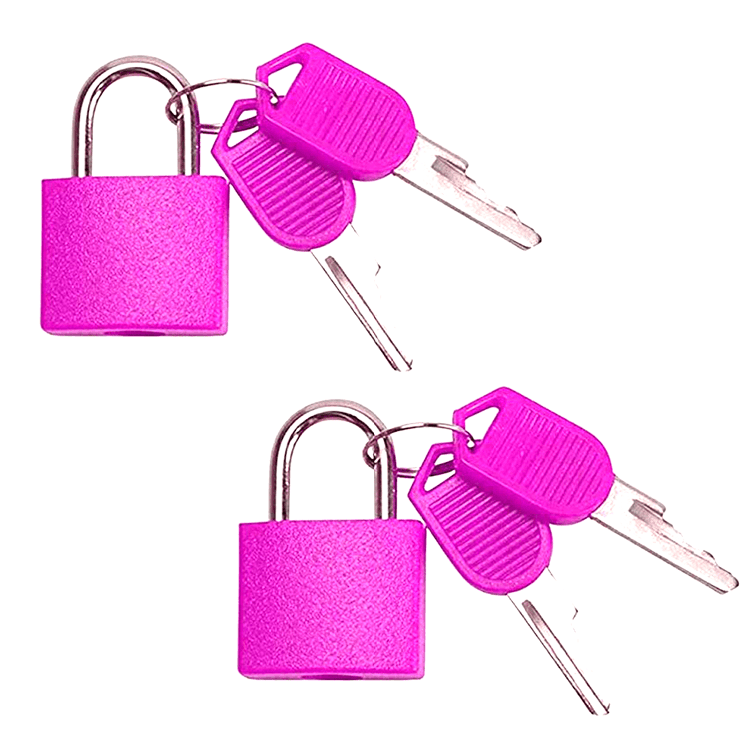 2 Pack Metal Padlock with 2 Keys, 42mm Large Key Lock for Locker ABS ...