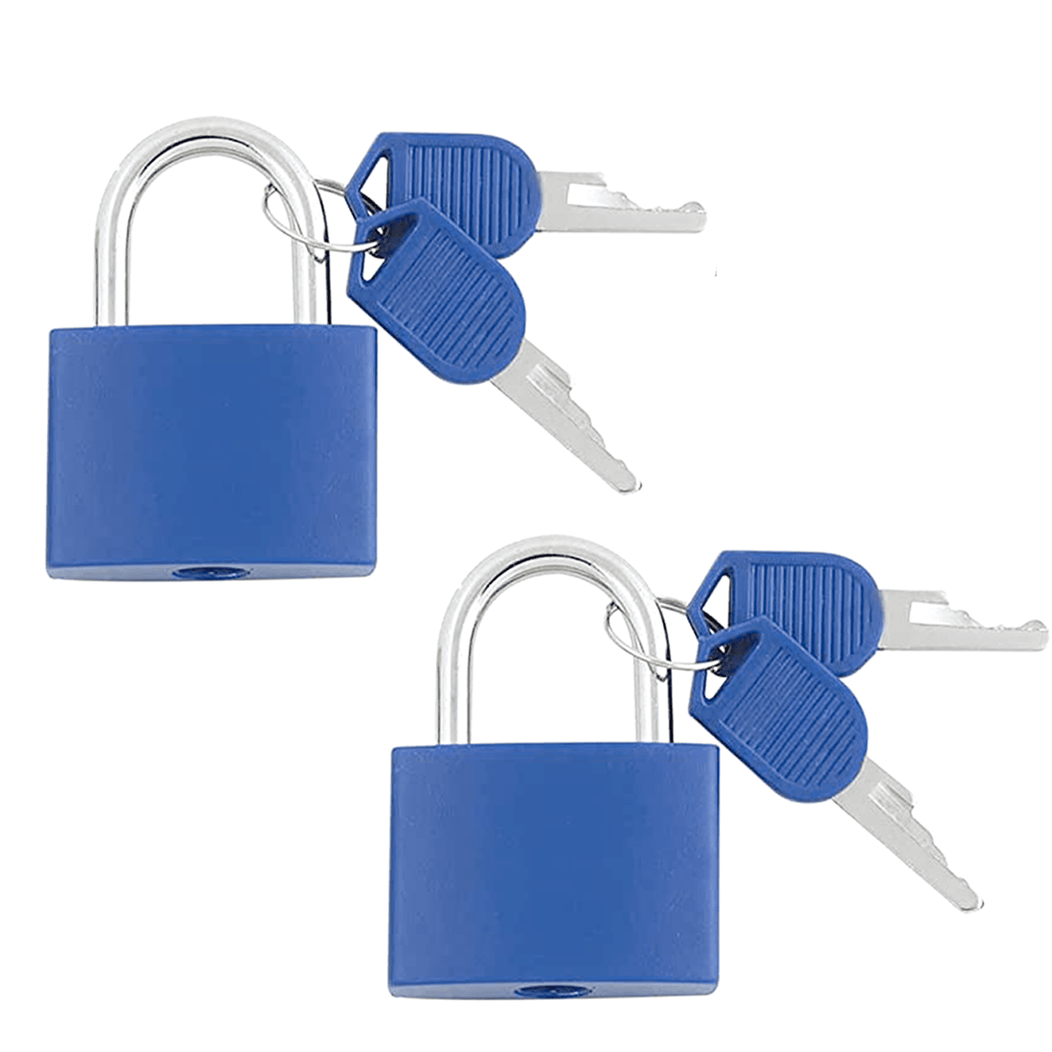 2 Pack Metal Padlock with 2 Keys, 42mm Large Key Lock for Locker ABS ...