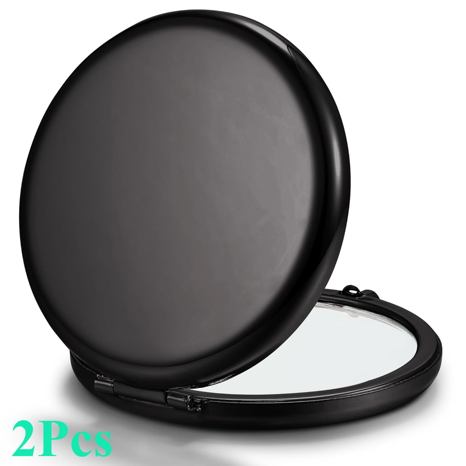 Shell Compact Mirrior 2 Pack Metal Shell Compact Face Mirror, 2.5