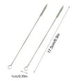 thumbnail image 1 of 2-Pack Metal Straw Cleaner - Extra Long Stainless Steel Brush for Cleaning Reusable Drinking Straws, Water Bottles and Pipes (6.9 in), 1 of 1