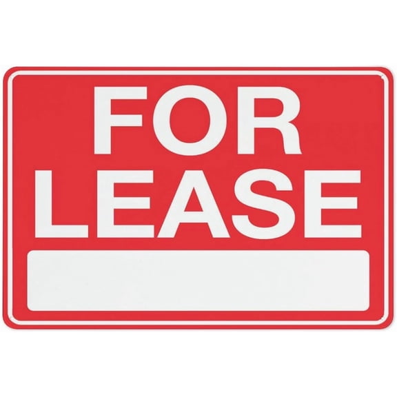 (2-Pack) Metal Tin Sign For Lease Sign 8X12 Inch Rust Free Easy To Read & Sturdy Keep Out Outdoor Signs For Home Farm Yard