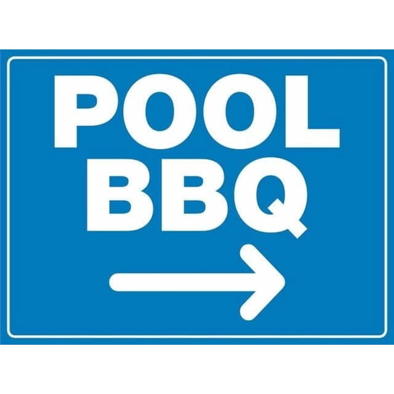 (2-Pack) Metal Tin Sign Pool Bbq Right Arrow Funny Vintage Signs 8 X 12 Inch Wall Art Decor Iron Poster For Home Farmhouse Bar Cafe Yard Indoor Outdoor Gift