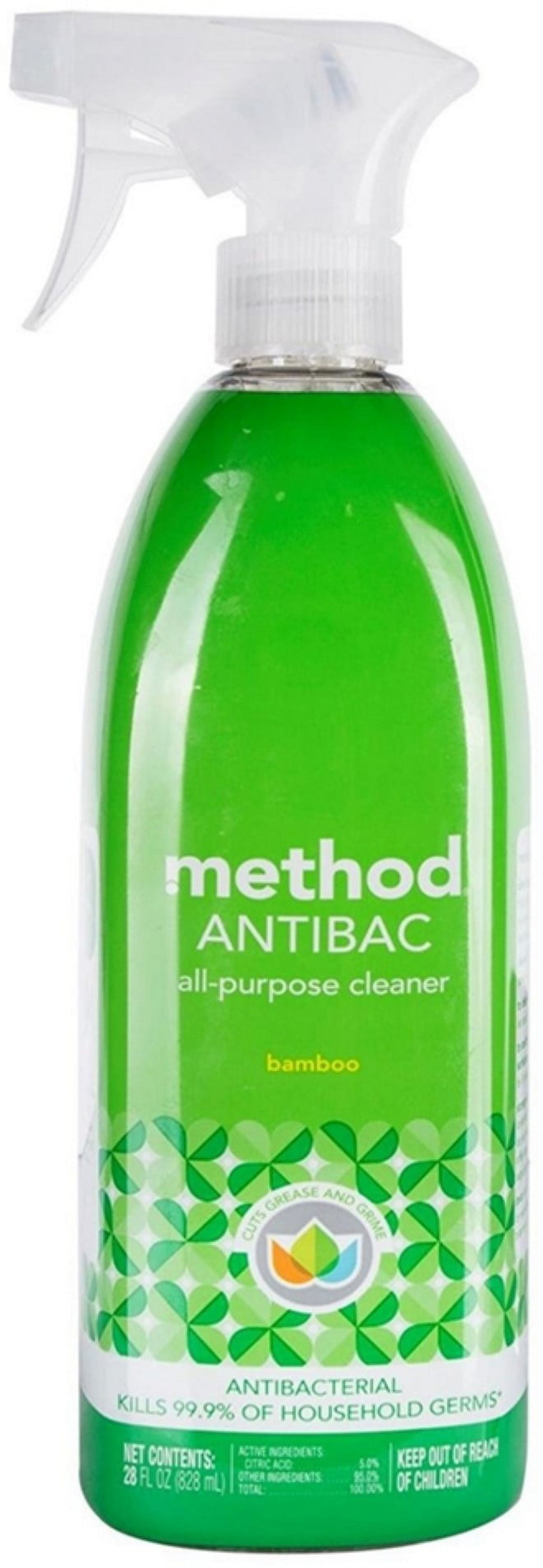 2 Pack Method Antibac All Purpose Cleaner, Bamboo 28 oz