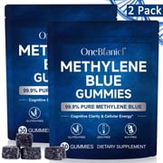2 Pack Methylene Blue Gummies, USP Grade, Cognitive Support, 30 Count