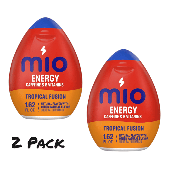 ( 2 Pack ) MiO Energy Tropical Fusion Sugar Free Water Enhancer, 1.62 fl oz Bottle