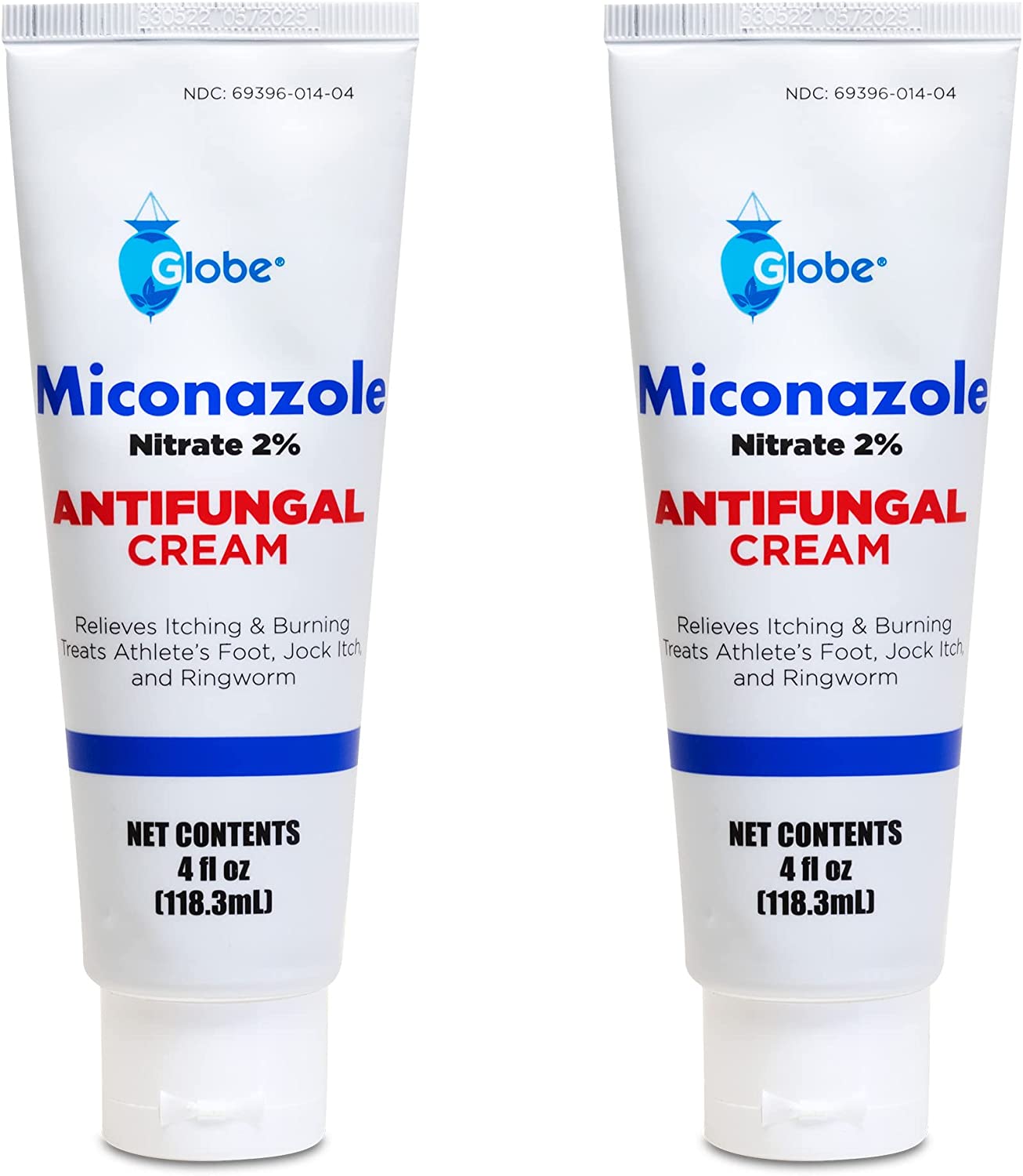 2 Pack Miconazole Nitrate 2 Cream (4 oz) FastActing Relief for