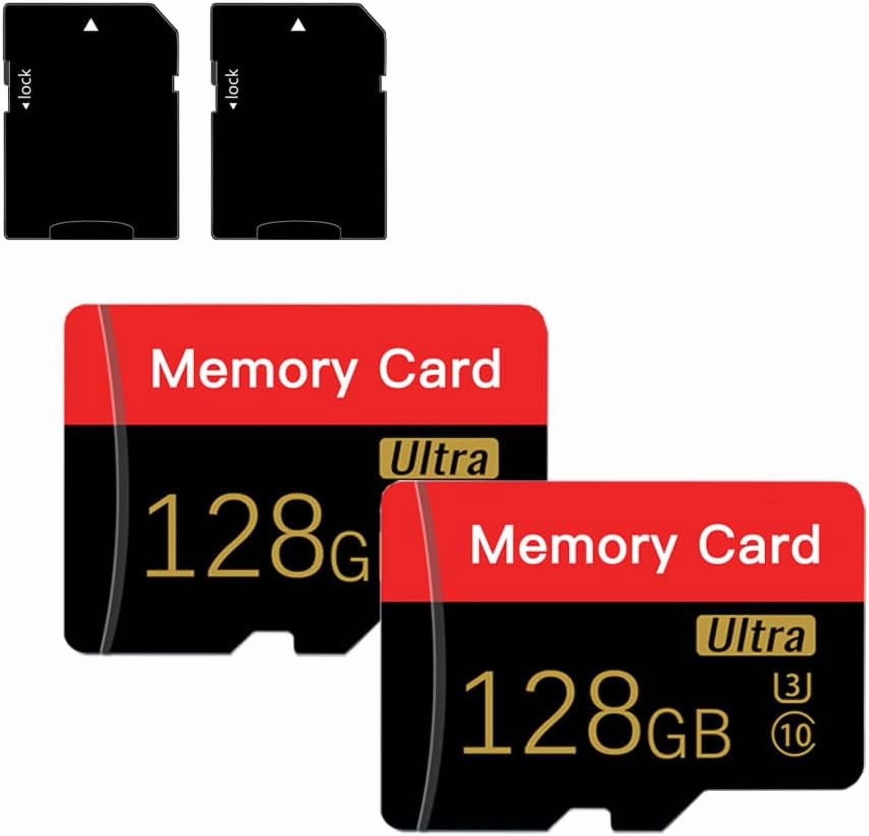 2 Pack Micro Memory Card 128 GB with Adapter, C10/U3/UHS-I/A1 ...