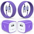 thumbnail image 1 of 2 Pack Micro USB Cable with Android Charger, Hootek 6FT USB A to micro cable High Speed Fast Charging Cable, usb cable micro with USB Wall Charger Fast Charger Adapter Plug, android charger block, 1 of 7
