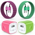 thumbnail image 1 of 2 Pack Micro USB Cable with Android Charger, Hootek 6FT USB A to micro cable High Speed Fast Charging Cable, usb cable micro with USB Wall Charger Fast Charger Adapter Plug, android charger block, 1 of 8