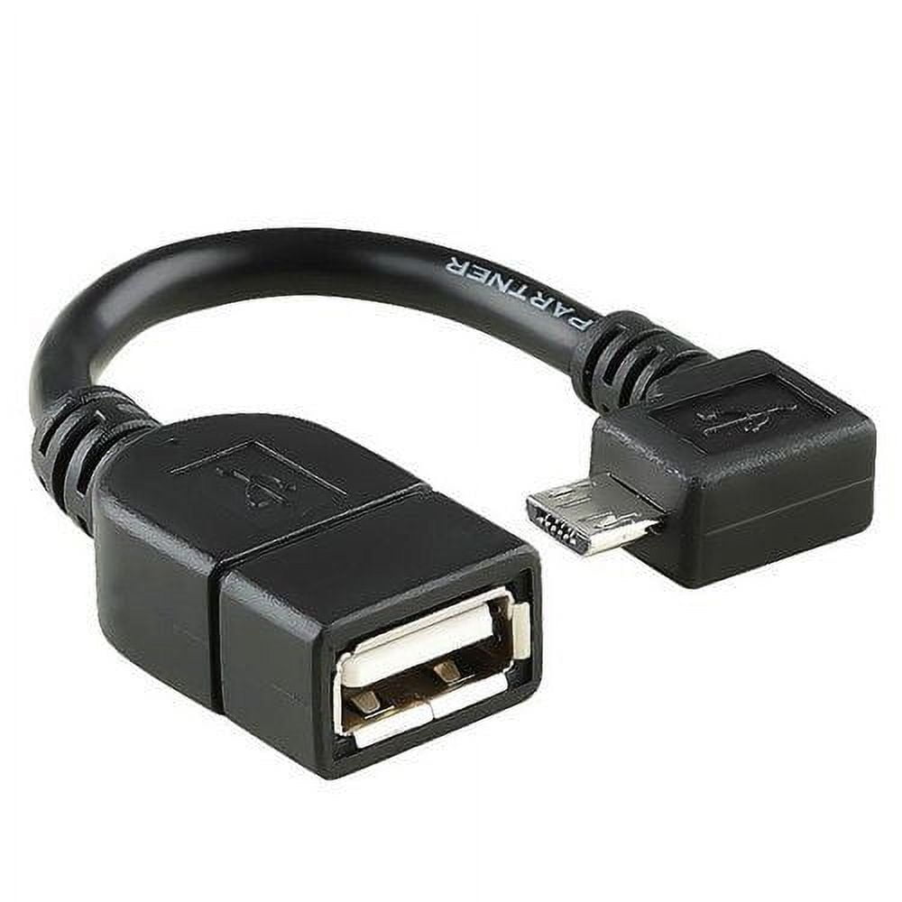 Insten Micro Usb To Usb Otg (on The Go) Host Adapter M/f Cable For