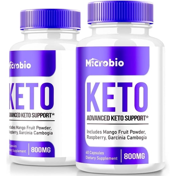 (2 Pack) MicroBio Keto ACV Pills, Keto Plus ACV Capsules, All-Natural Supplement for Advanced Weight Loss, Premium Apple Cider Vinegar Formula, Official Micro Bio Reviews (120 Capsules)