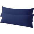 thumbnail image 1 of 2 Pack Microfiber Body Pillowcases Set, Soft and Cozy Long Pillows Covers, (Body pillow not included), 20" x 54", Navy Blue, 1 of 5