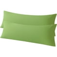 thumbnail image 1 of 2 Pack Microfiber Body Pillowcases Set, Soft and Cozy Long Pillows Covers, (Body pillow not included), 20" x 54", Sage Green, 1 of 5