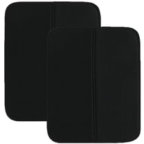 2 Pack Microfiber Dish Drying Mat,Bexikou Black Absorbent Dish Drainer Mat for Kitchen Counter,15.75 x 17.72 inch Large Size Absorbent Kitchen Sink Mat