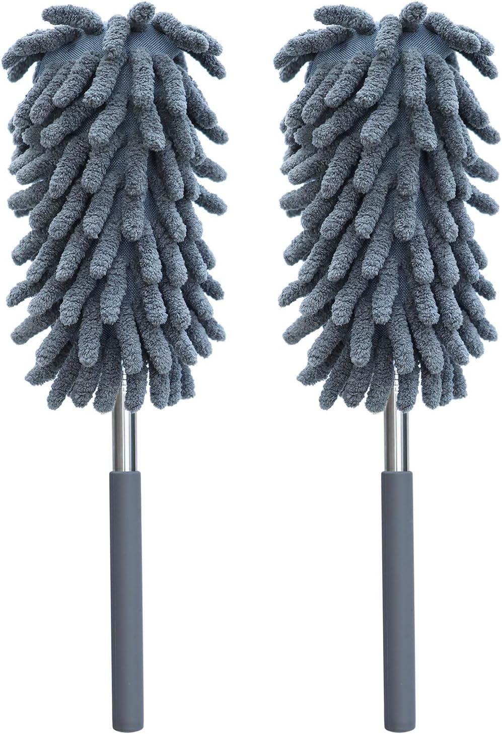 2 Pack Microfiber Duster for Cleaning, Washable Dusters, Extendable ...
