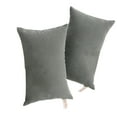 thumbnail image 1 of 2 Pack Microfiber Travel Pillows,Breathable and Hypoallergenic ,Machine Washable,11" X 7" Sleeping Neck Pillow,Comfortable Pillow for Neck, Head, Back, Lumbar and Pelvic Support(Grey), 1 of 9