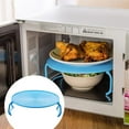 thumbnail image 1 of 2 Pack Microwave Folding Tray Microwave Stacker Cooker 2 Tier Microwave Plate Stacker Microwave Heating Layered Tray With Foldable Handles For Bowls Water Cups, 1 of 6