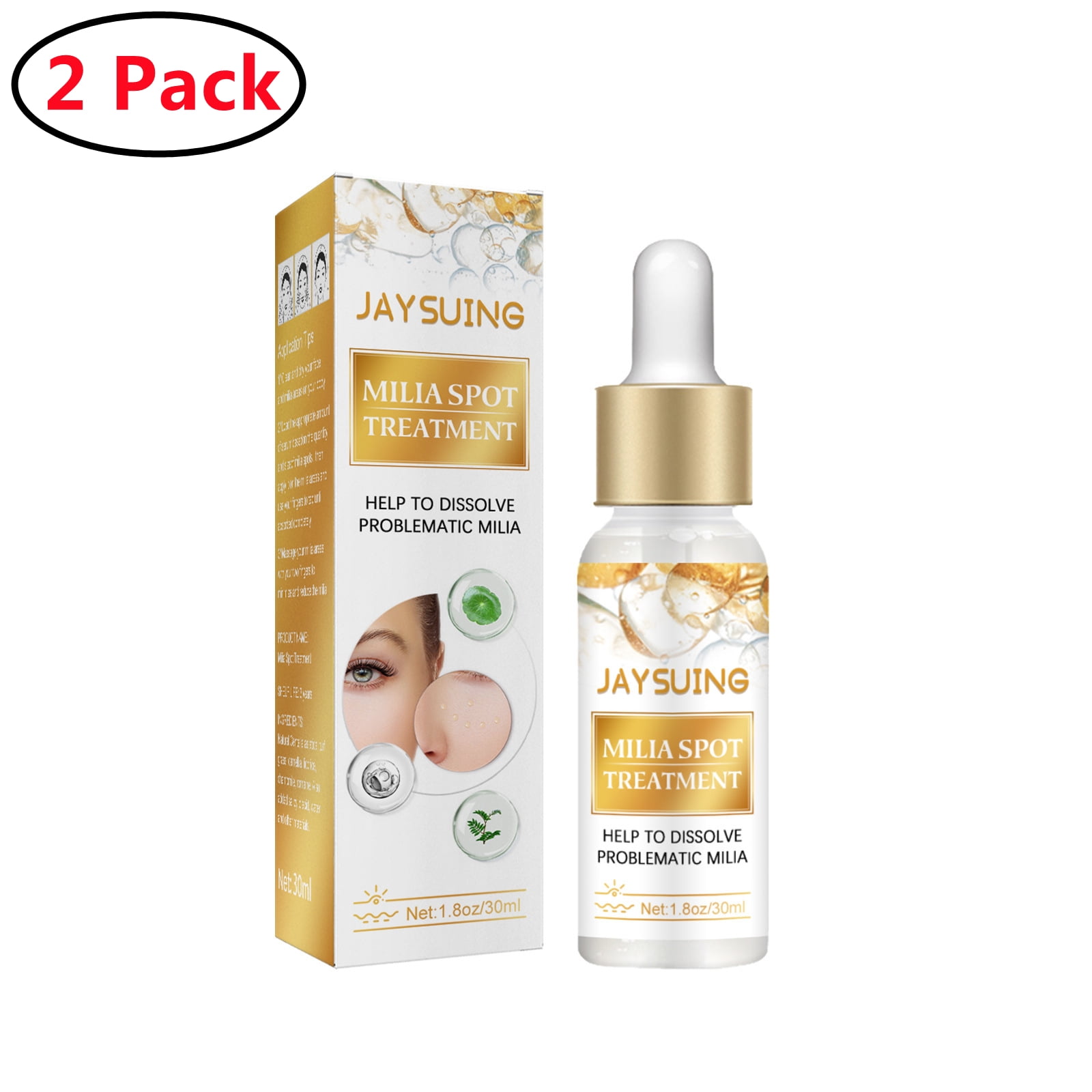 2 Pack Milia Spot Treatment Helps Dissolve and Reduce Milia, Milia