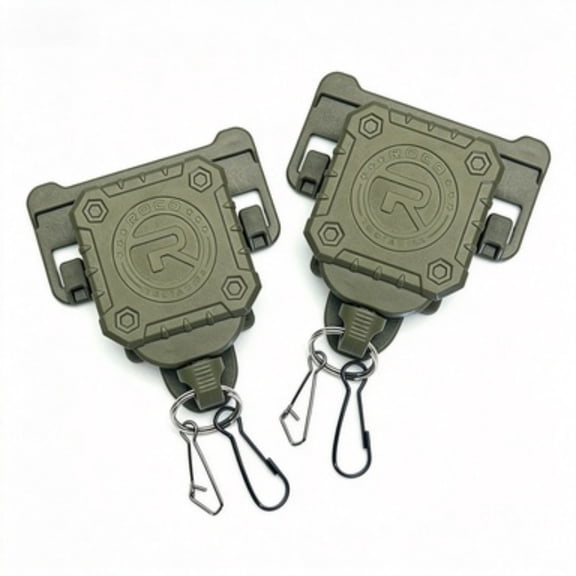 2-Pack Military Tactical Gear Retractor Molle Tactical Gear Tether Retractable Key Multi-Tools Holder