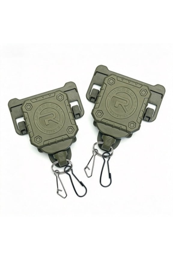 2-Pack Military Tactical Gear Retractor Molle Tactical Gear Tether Retractable Key Multi-Tools Holder