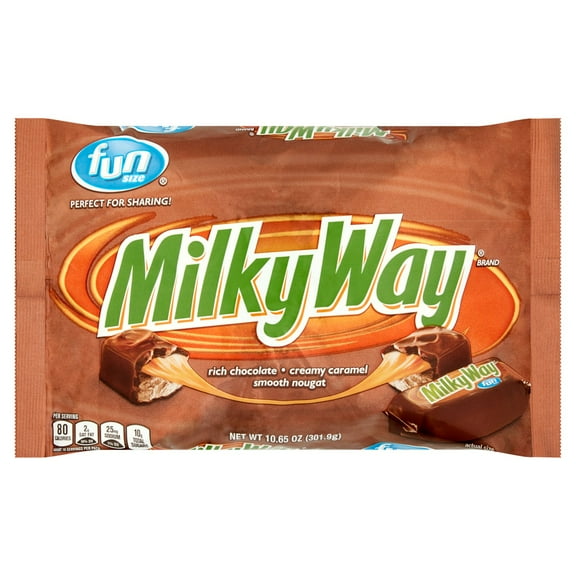 2 Pack - Milky Way Candy Bar Fun Size - 10.65 Oz Package May Vary
