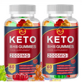(2 Pack) Minch Keto BHB Gummies 2000mg with MCT Oil, Apple Cider Vinegar Fat Burner, Weight Loss