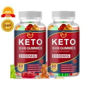 (2 Pack) Minch Keto BHB Gummies 2000mg with MCT Oil, Apple Cider Vinegar, Supply Dietary Supplement, 120 Gummies