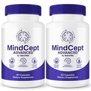 2 Pack MindCept Pills   Daily Formula with a Natural Blend to Help Maintain Focus, Memory & Concentration | Clean, Gentle, Easy-to-Swallow Capsules for Everyday Sharpness 120 Capsules