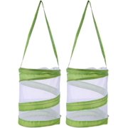2 Pack Mini Butterfly Habitat Cage,Insect Mesh Cage,Bug Terrarium Pop Up 5.51" x 7.08" Tall_AB