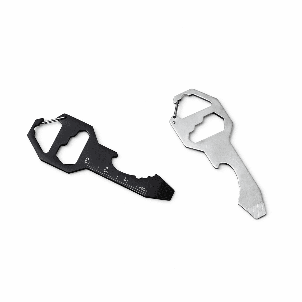 2-Pack Mini EDC Multi-Tool Keychain Card – Portable Screwdriver, Hex ...