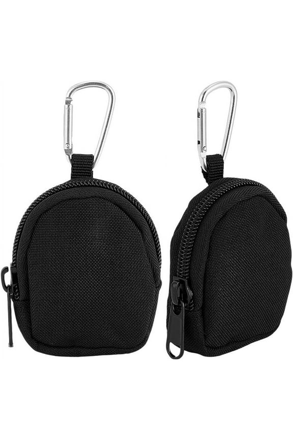 2 Pack Mini EDC Pouch Bag Molle Pouch Outdoor Coin Keychain Purse Military Pocket Utility Belt Bumbag for Mini Tool Organizer Car Key Earphone Waist Hiking Climbing Backpack Accessory DIY
