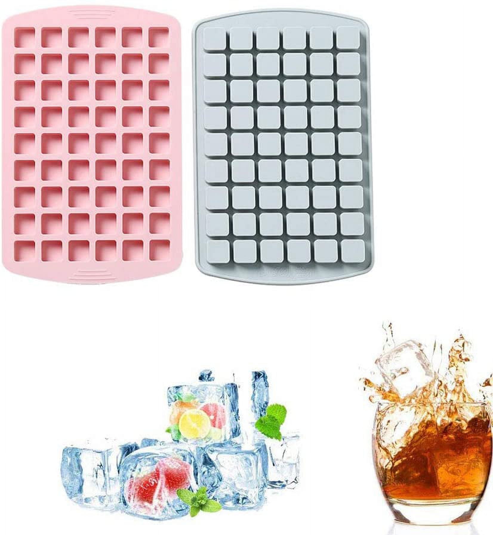 15 Cube Ice Cube Tray - Makes Perfect Cubes in Freezer (4 Trays)