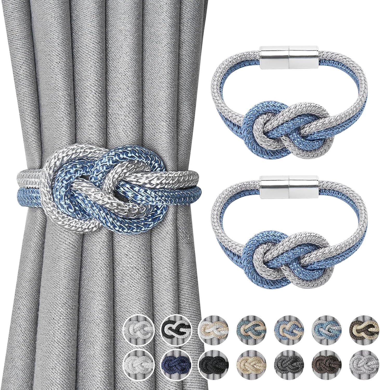 2 Pack Mini Magnetic Curtain Tiebacks Nordic Simple Style Drape Tie ...