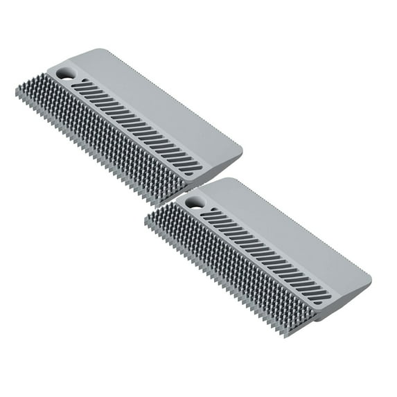 2-Pack Mini Pet Hair Remover Brush - Dense Tooth Rubber Comb for Dog & Cat Hair Removal from Furniture, Carpet, Couch - Washable & Reusable Cleaning Tool
