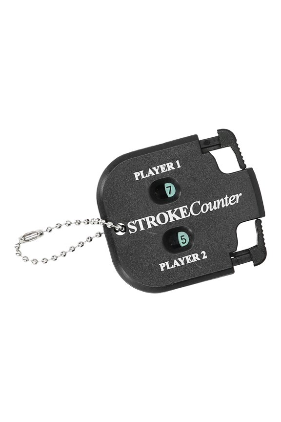 2-Pack Mini Portable Stroke Counter with Keychain, 2-Digit Display, ABS Material, Black, 2.0 x 2.2 Inches 2pcs Key Chain