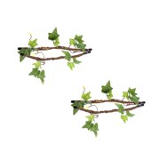 2 Pack Mini Terrarium Reptile Landscaping Rattan Leopard Gecko