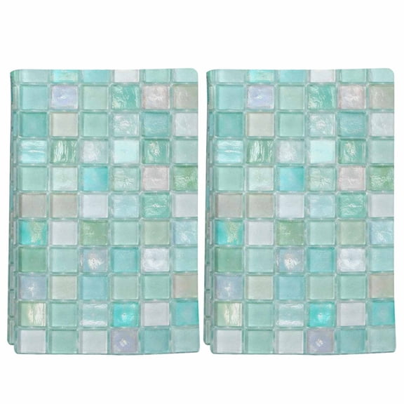 2 Pack Mint Green Plaid Kitchen Towels Boho Pale Mint Tile Matrix Modern Gingham Decorative Dish Towel Sets Absorbent Quick Dry Hand Cloths Tea Towels for Cooking Baking Farmhouse Gifts 18x28in