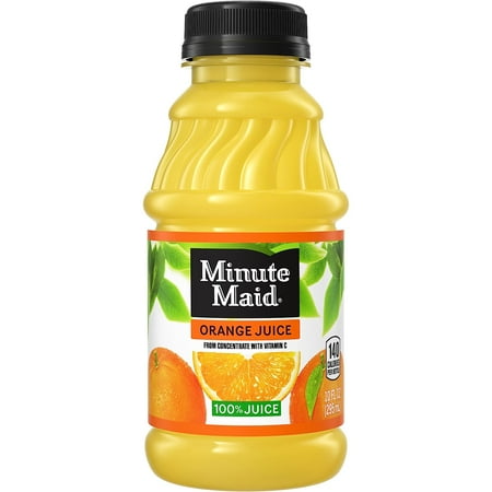 2 Pack Minute Maid 100% Orange Juice 10 oz Bottles