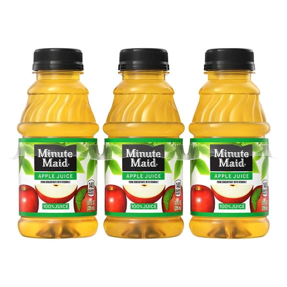 2 Pack Minute Maid Apple Juice 6 pk Bottles