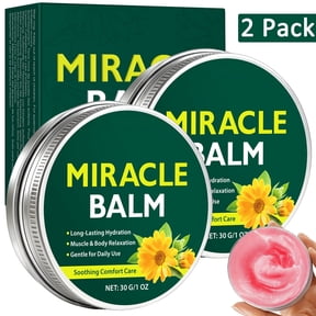 2 Pack Miracle Body Balm Cream for Relief Muscles, Relaxed and Comfortable, Gentle for Daily Use, 1 oz