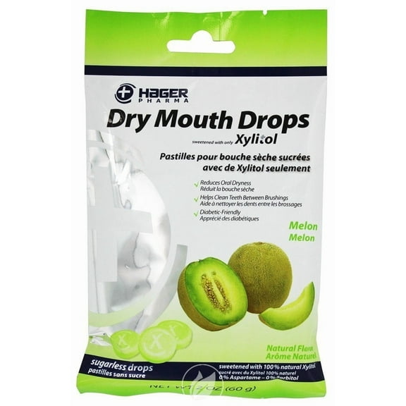 Miradent Dry Mouth Drops - Melon - 2 oz