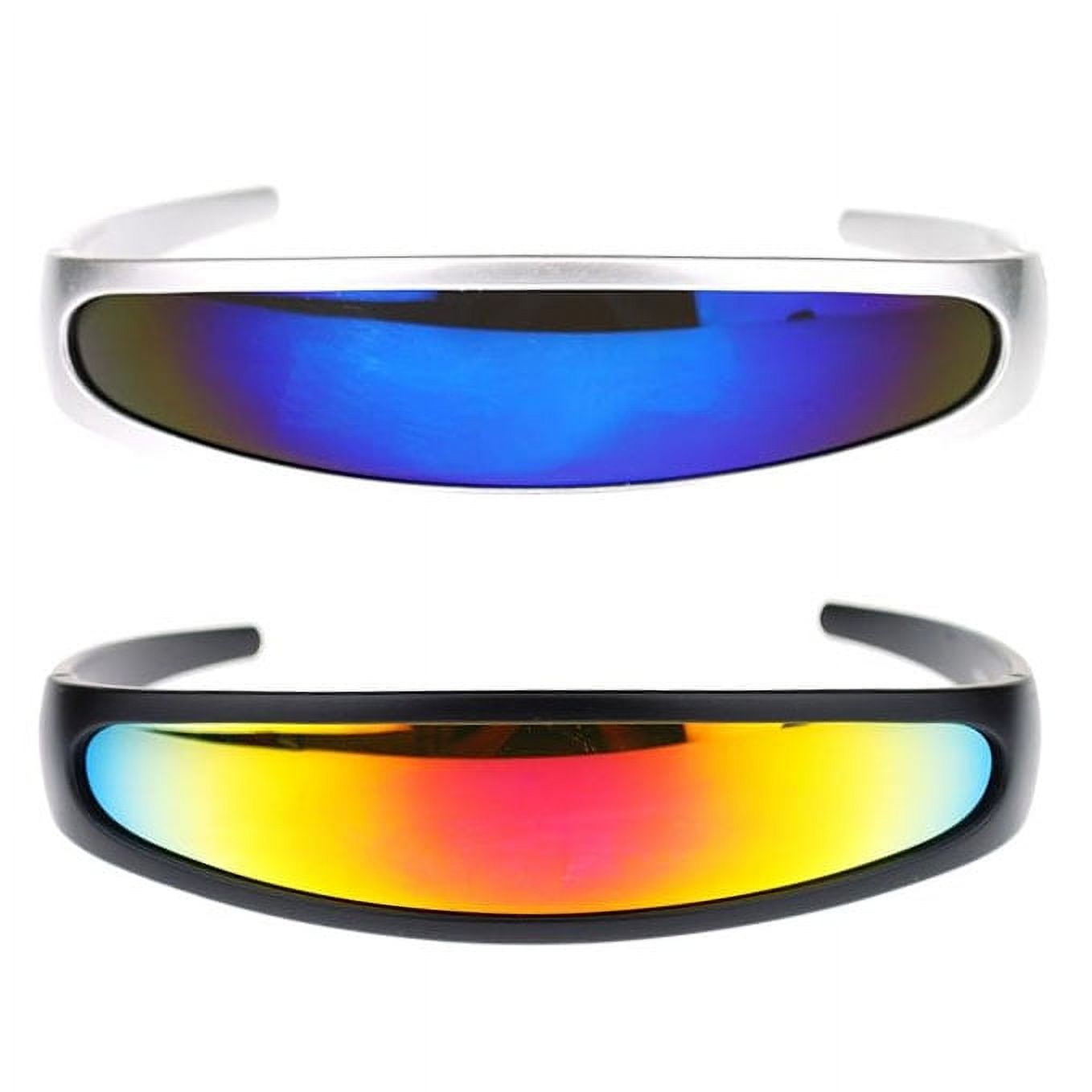 Mirror Lens Monolens Cyclops Robotic Futuristic Sunglasses - Walmart.com Mirror Lens Monolens Cyclops Robotic Futuristic Sunglasses - Walmart.com
