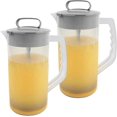2 Pack Mixing Pitcher for Drinks 2 Quart/ 64oz Plastic Water Pitcher
