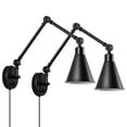 thumbnail image 1 of 2 Pack- Modern Wall Lamps, Dimmable Lamp Swing Arm Wall Sconces for Home Decor, 1 of 3