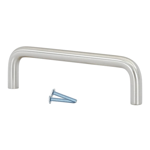 2 Pack Modern Wire Style 3-3/4" (96mm) Inch Center to Center, Overall Length 4-3/32" Brushed Nickel Cabinet Hardware Pull / Handle