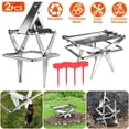 thumbnail image 1 of 2 Pack Mole Traps Thickened Metal Mole Scissor Trap Reusable Mole Trap Mole Control Easy Set Ground Mole Trap for Lawns (Silver), 1 of 10