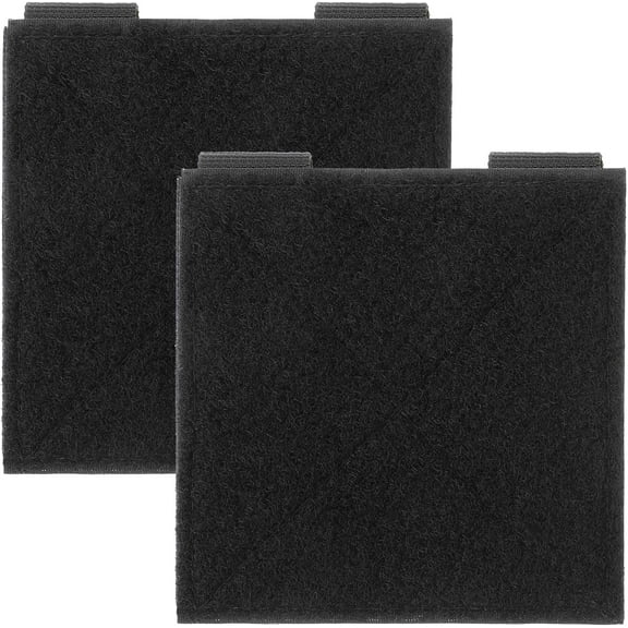 2 Pack Molle Patch Panel, Tactical Hook and Loop for Display