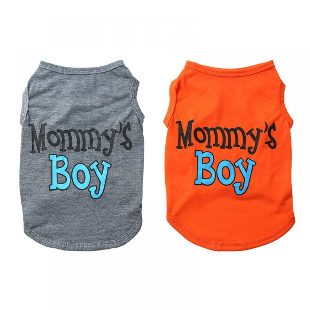 2Pack Mommy's Boy Dog Shirt Male Puppy Clothes for Small Dog Boy
